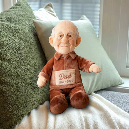 Custom From Any Photo - Personalized Memorial Faux Fur Shaped Pillow